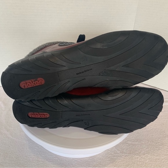 Rieker Boots Ankle Bootie Short Ankle Boots Shoeties Red Multi Colour Size 41 /9 - Picture 11 of 13